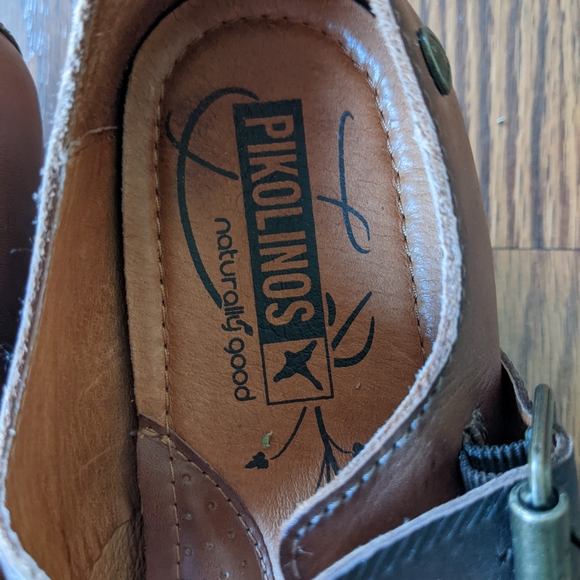 Pinkolinos western-look low heel buckle shoes  size 6 - Picture 5 of 6